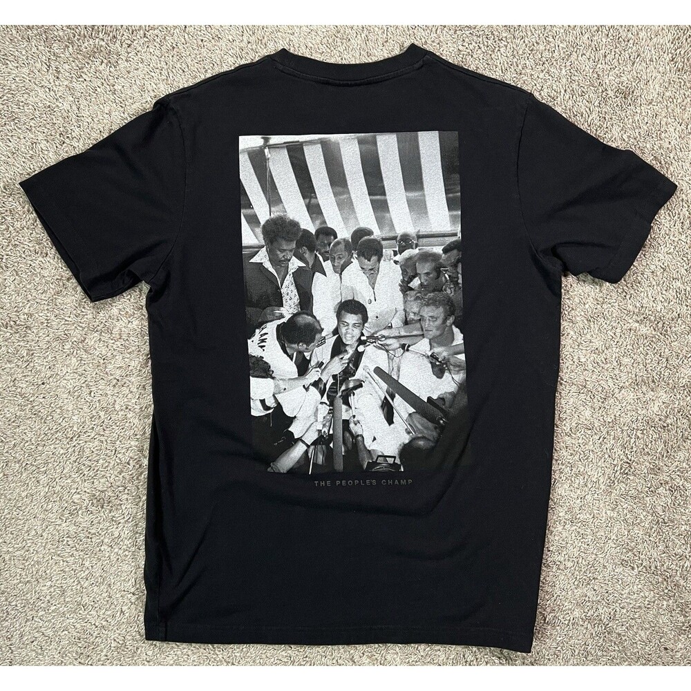 Muhammad Ali Shirt Adult Medium Black Red Shoe Palace Boxer Boxing Mens